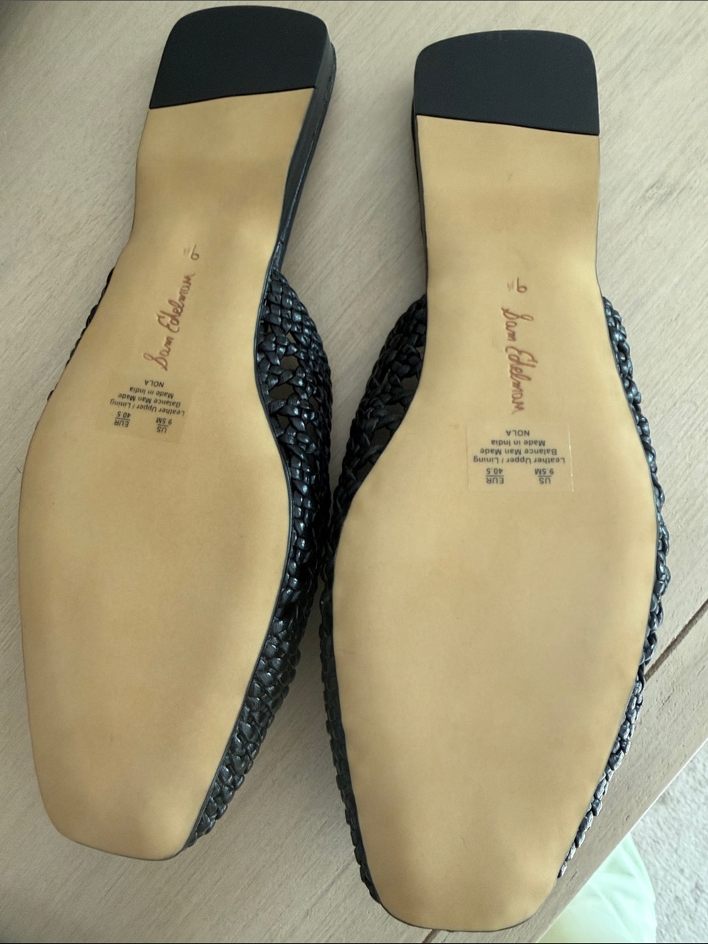 Sam Edelman Woven Black Slide Mules Size 9m. Never been worn! - Picture 2 of 4